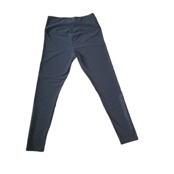 RBX Athletic Black Stretch Leggings Wide  Waistband - Picture 2 of 5